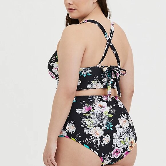 🆕 4X REVERSIBLE! Black Floral & Stripe 2 Piece Set 4x - Picture 11 of 13